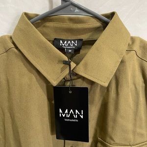 New Boohoo MAN long sleeve denim shirt Medium